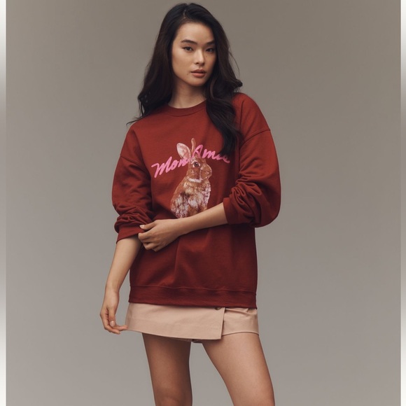 Anthropologie Tops - Anthropologie Graphic Pullover Sweatshirt - Size M - BNWT